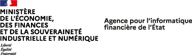 LogotypeLogotype de l'Agence pour l'informatique financière de l'Etat - Retour Accueil